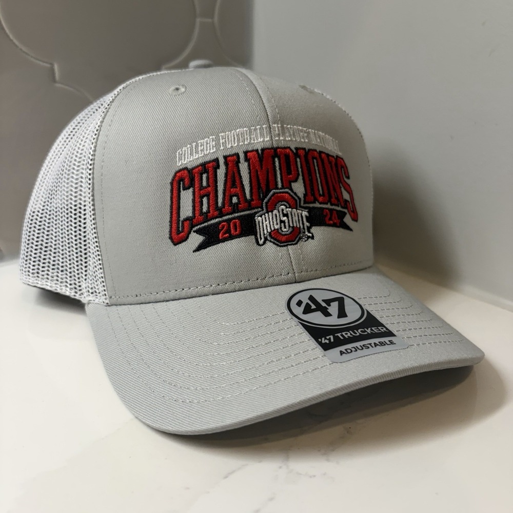 '47 Brand Ohio State Buckeyes '24 Football National Champs Truckr Adjustable Hat